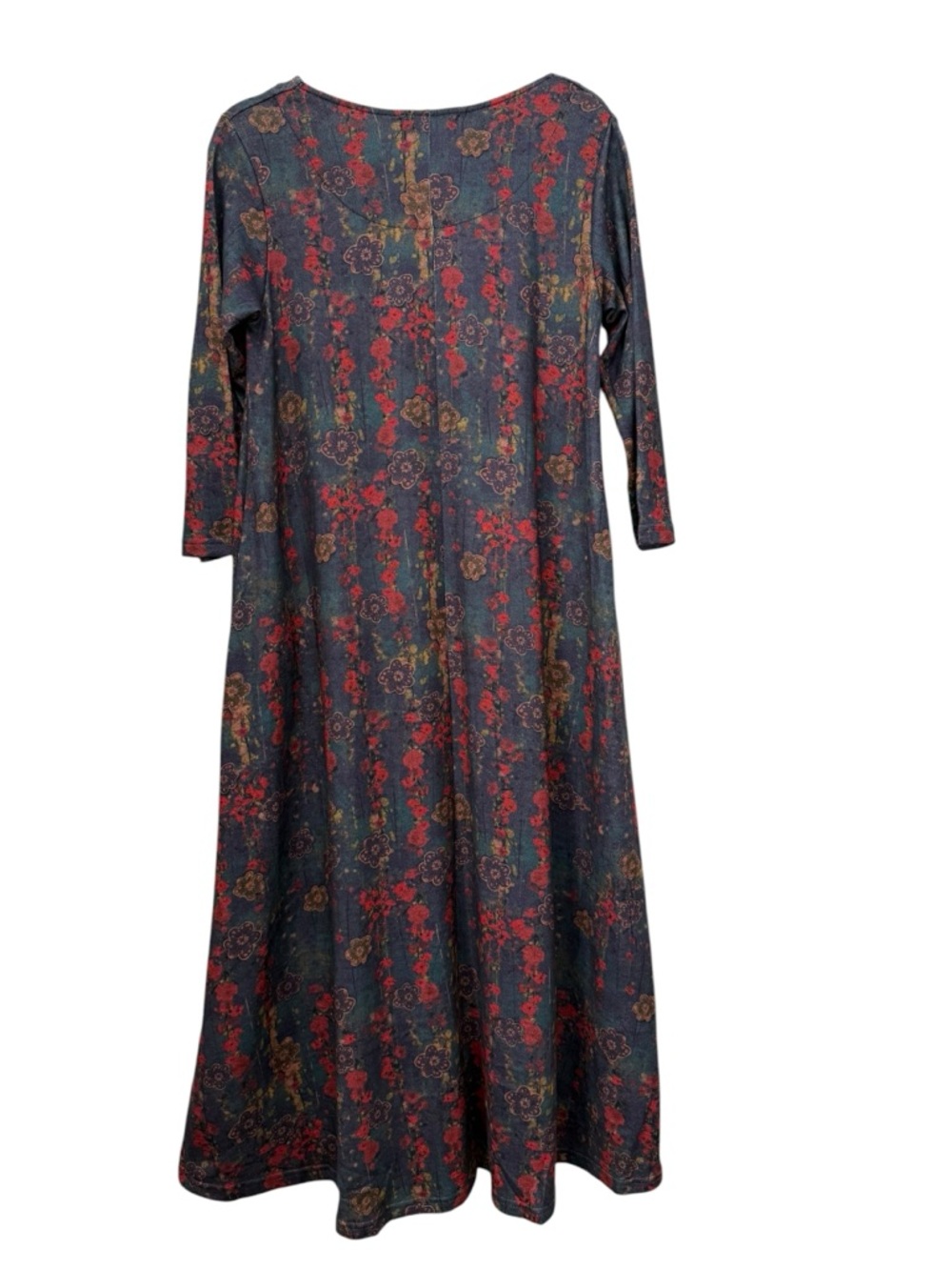 Natural Life "The Lottie" Maxi Dress in Watercolor Floral Pullover medium - Picture 4 of 14